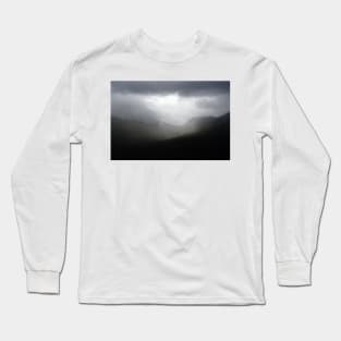 Rain clouds across a Highland Mountain, Bridge of Orchy, Scotland Long Sleeve T-Shirt